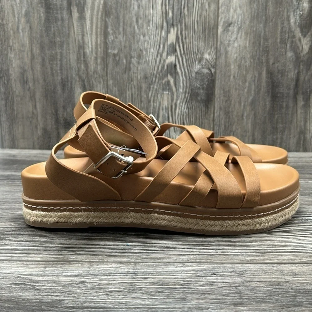 Women's Tanna Platform Sandals - Universal Thread Cognac - Picture 7 of 9
